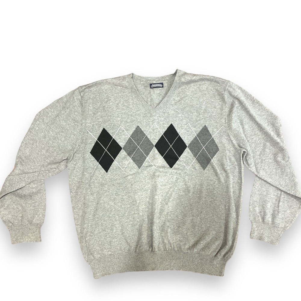 Consensus retro unisex grey XL cotton sweater